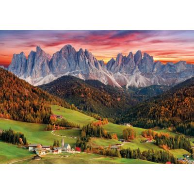 Bild av Italien: St. Magdalena kyrka, Dolomiterna, 2000 bitar