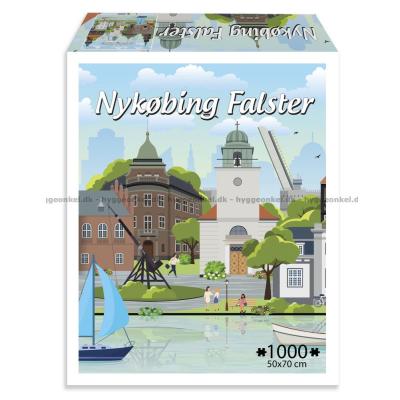 Danska städer: Nykøbing Falster, 1000 bitar