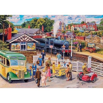 Bild av T. Mitchell: Mys på stationen, 1000 bitar