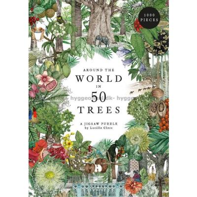 50 träd från hela världen, 1000 bitar