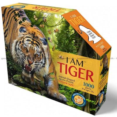 Jag är: Tiger - Format motiv, 1000 bitar