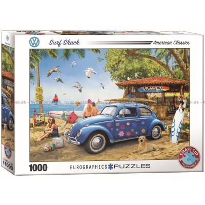 VW Beetle: Stranden, 1000 bitar