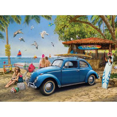 Bild av VW Beetle: Stranden, 1000 bitar