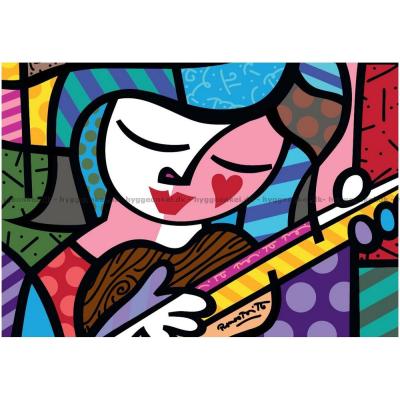 Bild av Britto: Flickan med gitarren, 1000 bitar