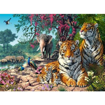 Bild av Read: Tigerfamiljen kopplar av, 3000 bitar