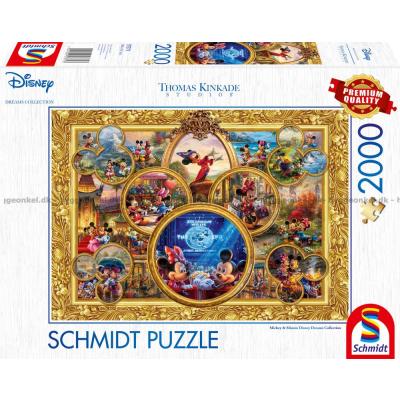 Disney: Kinkade - Musse och Mimmis drömmar, 2000 bitar