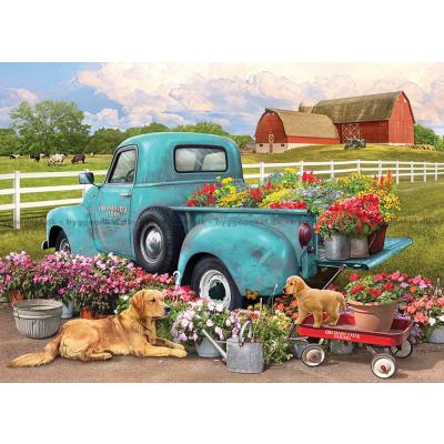 Bild av Giordano: Lastbilen med blommor, 1000 bitar
