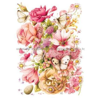 Bild av Rosa bukett, 1000 bitar