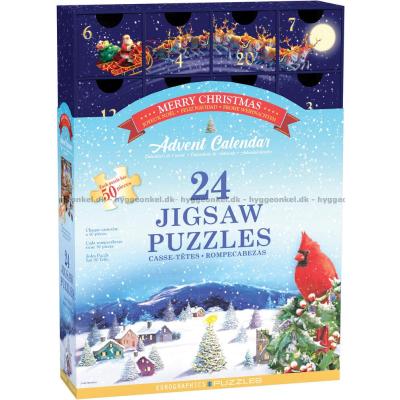 Julkalender: Julmotiv, 24x50 bitar