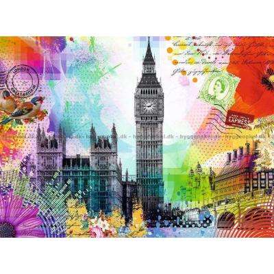Bild av Vykort från London, 500 bitar