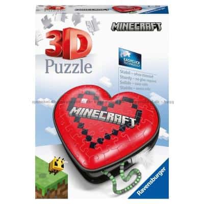 3D: Minecraft - Hjärta, 54 bitar