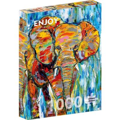 Den färgglada elefant, 1000 bitar