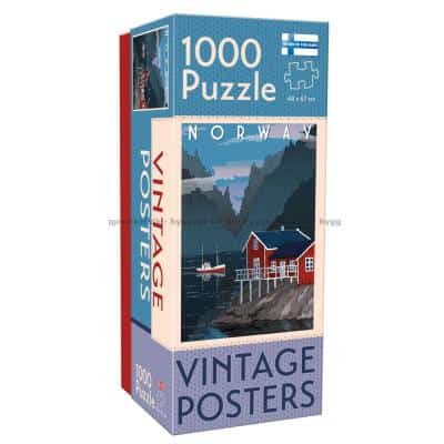 Vintage Posters: Norge, 1000 bitar
