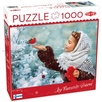 Flickan med de röda handskarna, 1000 bitar