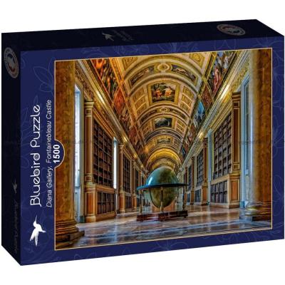 Frankrike: Slotte i Fontainebleau - Biblioteket, 1500 bitar