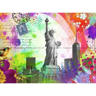 Bild av Vykort från New York, 500 bitar