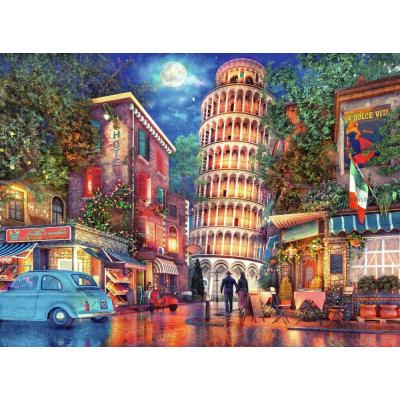 Bild av Kväll i Pisa, 500 bitar