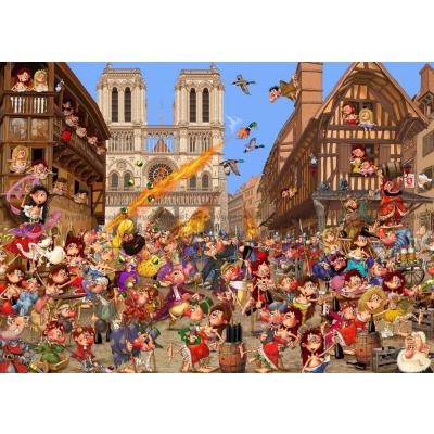 Bild av Ruyer: Fest på gatan, 1500 bitar
