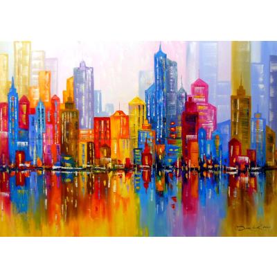 Bild av Färgglad skyline, 1000 bitar