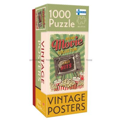 Vintage Posters: Filmkväll, 1000 bitar