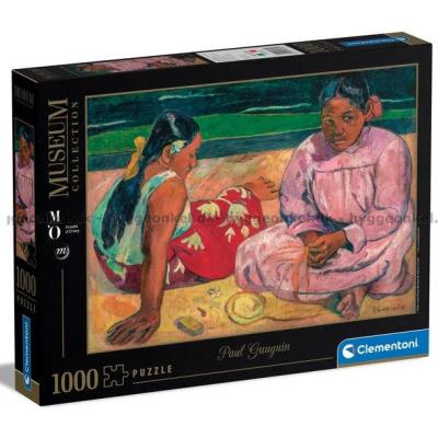 Gauguin: Tahitiska kvinnor på stranden - Konst, 1000 bitar