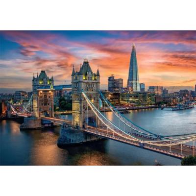 Bild av London: Om kvällen - Tower Bridge, 1500 bitar