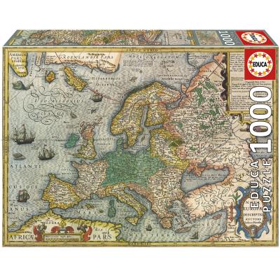 Karta över hela Europa, 1000 bitar