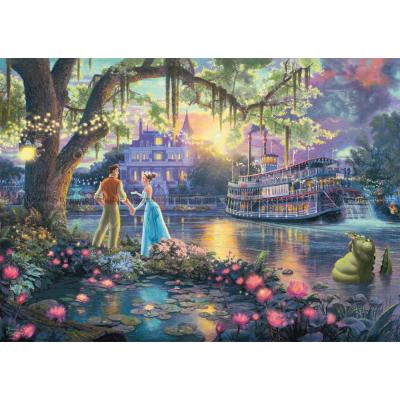 Bild av Disney: Kinkade - Prinsessan och grodan, 1000 bitar