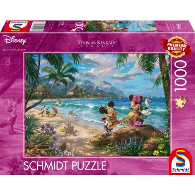Disney: Kinkade - Musse och Mimmi Pigg i Hawaii, 1000 bitar