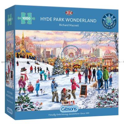 Macneil: Hyde Park i snö, 1000 bitar