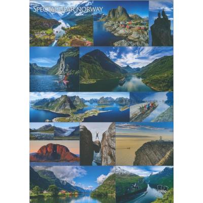 Norge: Naturen - Collage, 1000 bitar