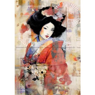 Bild av Geisha, 500 bitar