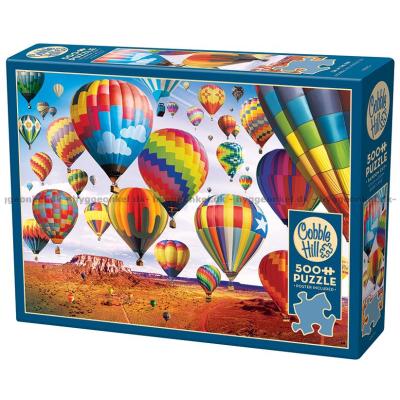 Färgglada varmluftsballonger, 500 bitar