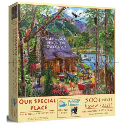 Stugan i skogen, 500 bitar