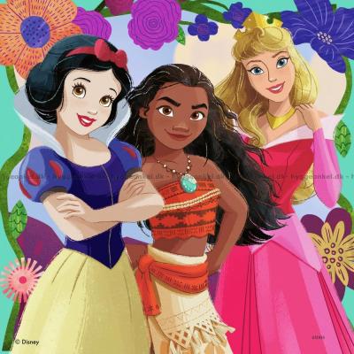 Bild av Disney prinsessor, 3x49 bitar