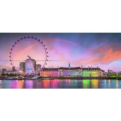 Bild av Hefele: London vid skymring - Panorama, 2000 bitar