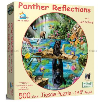 Schory: Panter - Runt pussel, 500 bitar