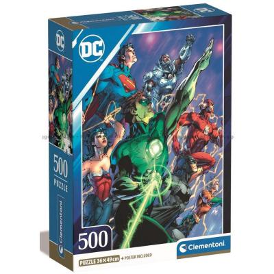 DC: Justice League - Hjältar, 500 bitar