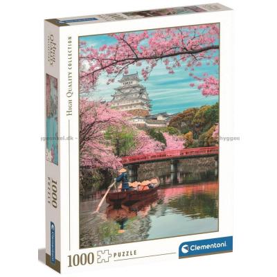 Japan: Himeji-slottet på våren, 1000 bitar