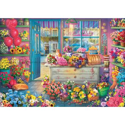 Bild av Färgglad blommor butik, 1000 bitar