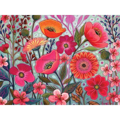 Bild av Rosa blommor, 275 bitar