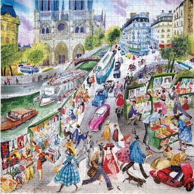 Bild av Bokmarknad i Paris, 1000 bitar