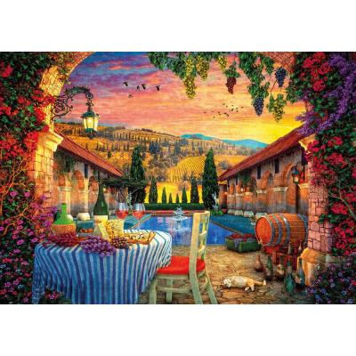 Bild av Davison: Toscana i solnedgång, 1000 bitar