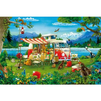 Bild av Campingsemester, 1000 bitar