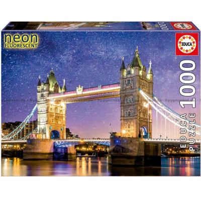 London: Tower Bridge - Lyser i mörkret, 1000 bitar