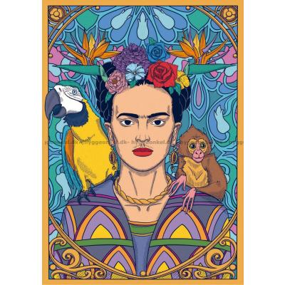 Bild av Frida Kahlo, 1500 bitar