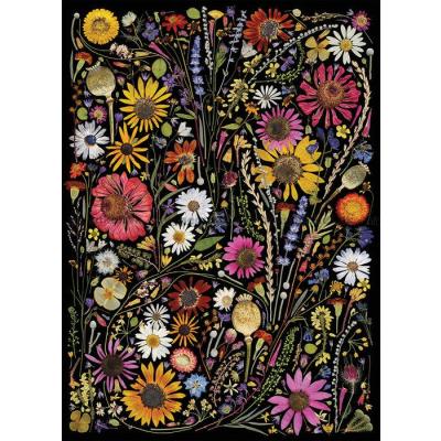 Bild av Torkade blommor: Färgglada, 1000 bitar