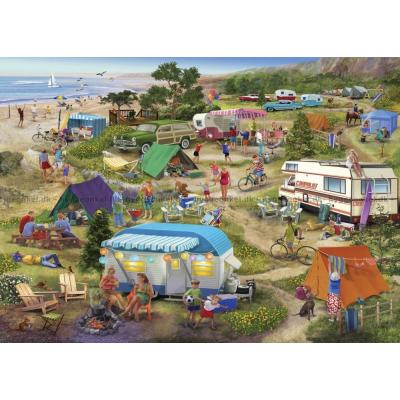 Bild av Camping vid havet, 500 bitar
