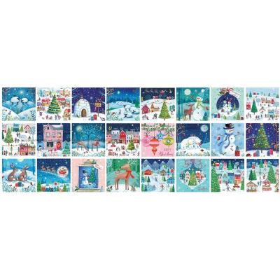 Bild av Julkalender: Den lilla byn i juletid, 24x50 bitar