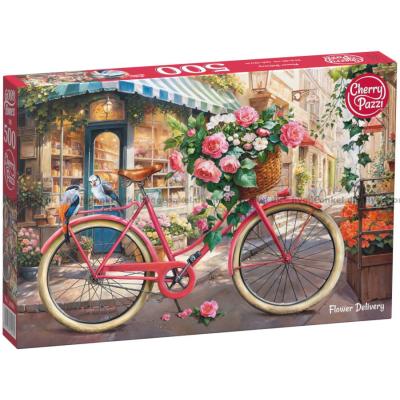 Cykeln med blommor, 500 bitar